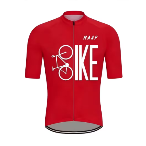 Jerseys ciclismo manga corta Roja