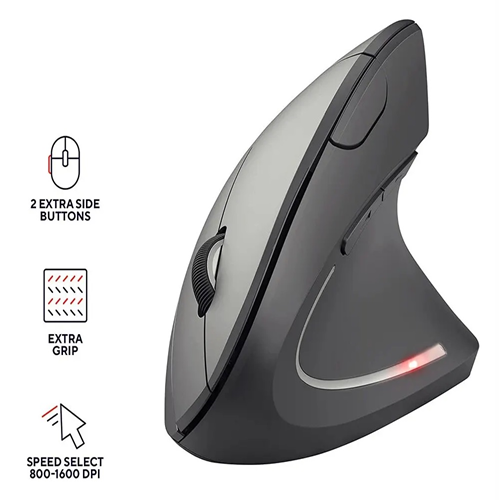 Mouse Vertical ergonómico, ratón óptico inalámbrico