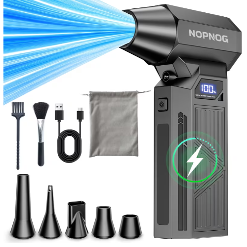 Soplador turbo potente de 110000 RPM con pantalla inteligente
